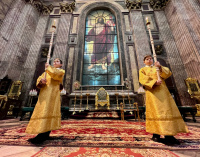 13 декабря 2025 года, в канун 27-й недели по Пятидесятнице, в Исаакиевском соборе было совершено Всенощное бдение.