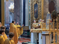 14 декабря 2025 года, в Неделю 27-ю по Пятидесятнице, в Исаакиевском соборе была совершена Божественная Литургия.