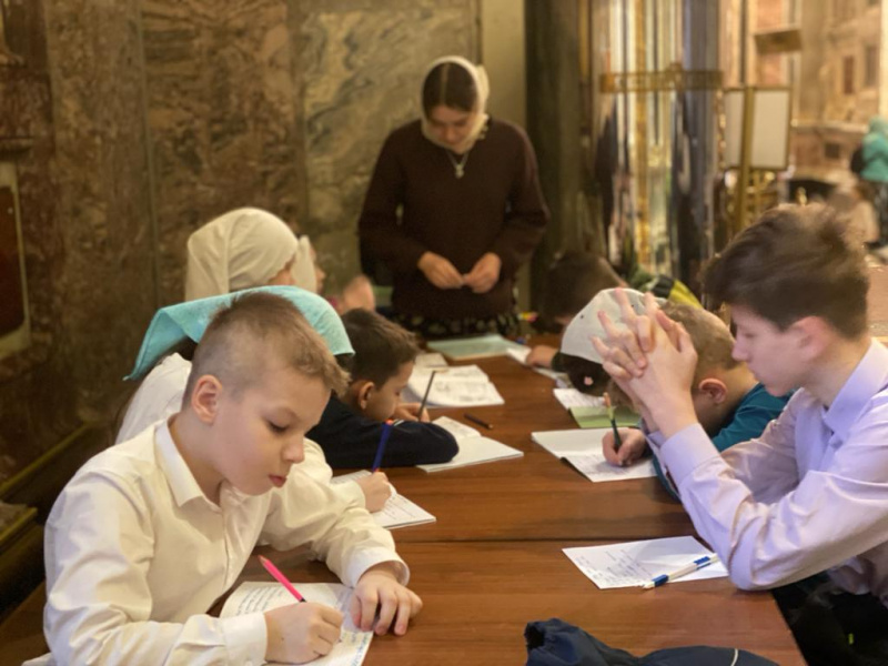 26 февраля состоялись занятия в группах воскресной школы Исаакиевского собора!