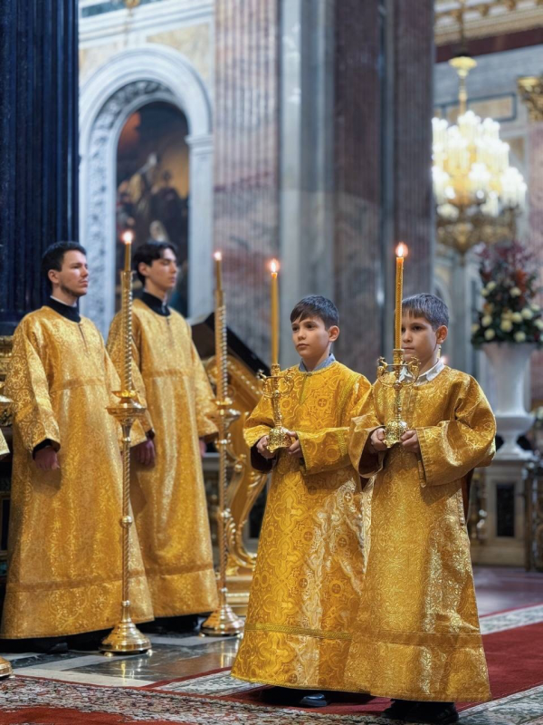  ноября 2025 года, в канун 23-й недели по Пятидесятнице, в Исаакиевском соборе было совершено Всенощное бдение.