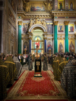 Служение митрополита Варсонофия в Исаакиевском соборе.