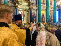 24 июня 2023 года, в канун 3-ей недели по Пятидесятнице, Собора Санкт-Петербургских святых, в Исаакиевском соборе совершено   Всенощное бдение.