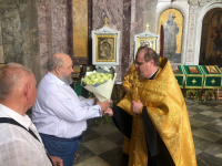 11 июля 2024 года ключарь Исаакиевского собора протоиерей Роман Ковальский совершил благодарственный молебен в соборе.