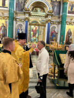 1 ноября 2025 года, в канун 21-й недели по Пятидесятнице, в Исаакиевском соборе было совершено Всенощное бдение.