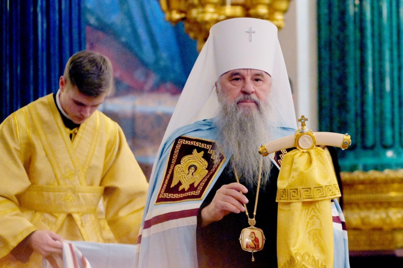 В канун Недели 24-й по Пятидесятнице, 26 ноября, митрополит Санкт-Петербургский и Ладожский Варсонофий совершил Всенощное бдение в Исаакиевском соборе.