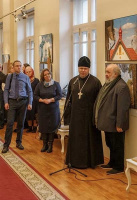 Ключарь Исаакиевского собора протоиерей Роман Ковальский принял участие в открытии фотовыставки "Возвращение святынь".