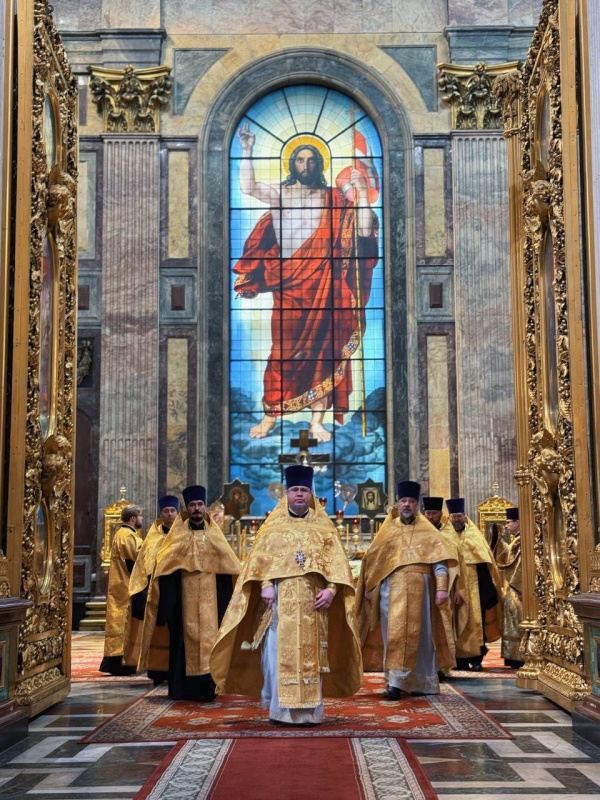 1 марта 2026 года, в неделю 1-ю Великого поста, Торжества Православия в Исаакиевском соборе была совершена Божественная Литургия.