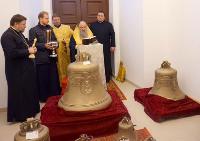 Митрополит Варсонофий освятил колокола храма Святой Троицы в Хвалово
