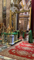 4 апреля 2022 года, в день престольного праздника Исаакиевского собора, преподобного Исаакия Далматского была совершена Литургия Преждеосвященных Даров.