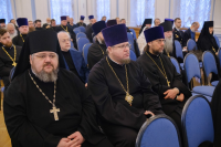 Ключарь Исаакиевского собора протоиерей Роман Ковальский 20 декабря 2023 года принял участие в годовом епархиальном собрании.