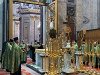 3 октября 2026 года, в канун 18-й недели по Пятидесятнице, по Воздвижении, попразднства Воздвижения Креста в Исаакиевском соборе было совершено Всенощное бдение.